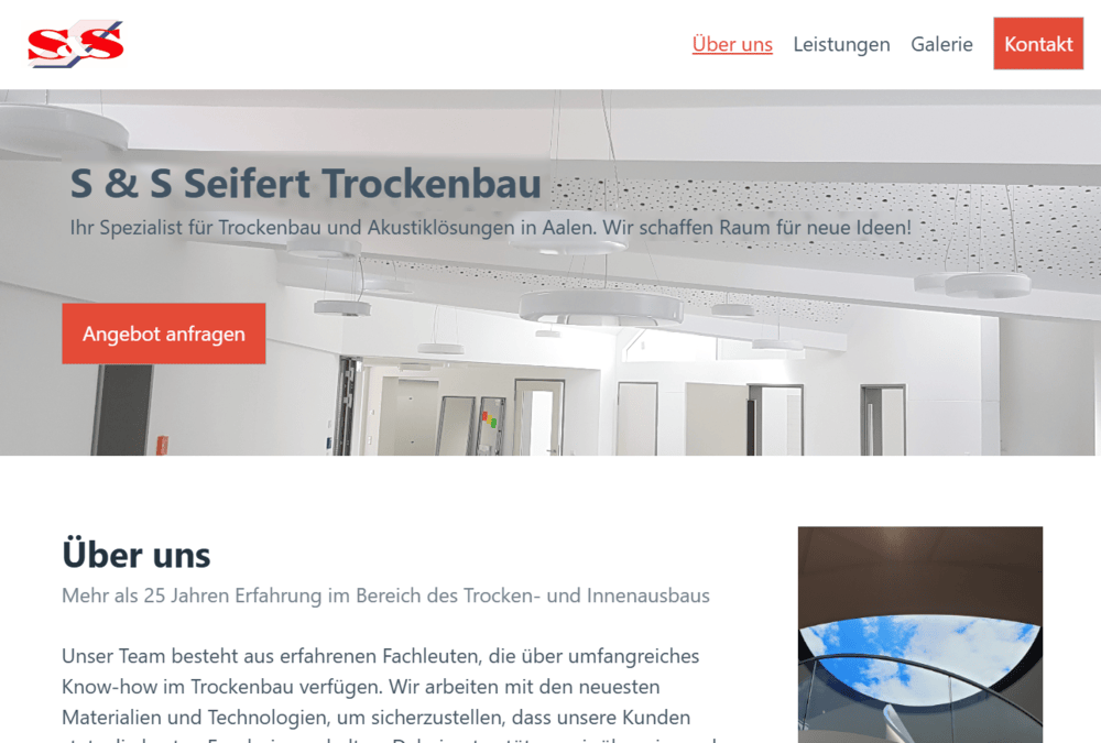 Website für ein lokales Unternehmen